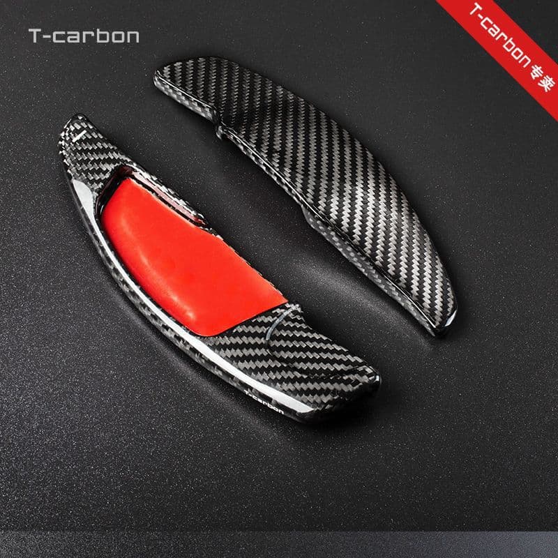 T-Carbon real carbon fiber paddles are suitable for BMW G Series 5 Series G30G3820 steering wheel shift forged paddles