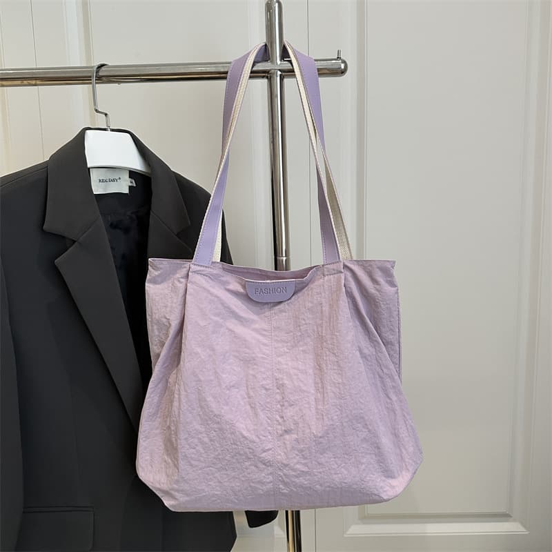 Solid Color Canvas Tote Bag for Women, Large Capacity New Style, Autumn Vintage Fashion Versatile Shoulder Bag for Work Commute