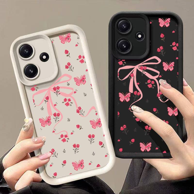 Compatible with Motorola Moto Edge 50 Phone Case G85 Floral Butterfly Edge 60 Pro Step G55 Soft