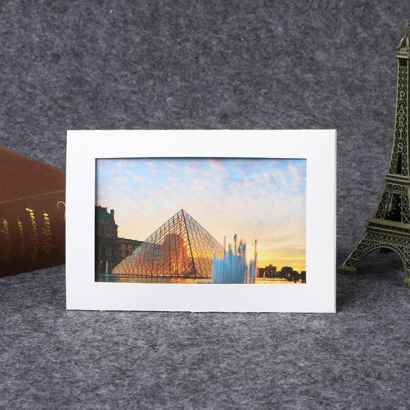 Factory Wholesale 3D Paper Photo Frame Creative DIY Hanging Vintage Picture Frame with White Cardstock Insert