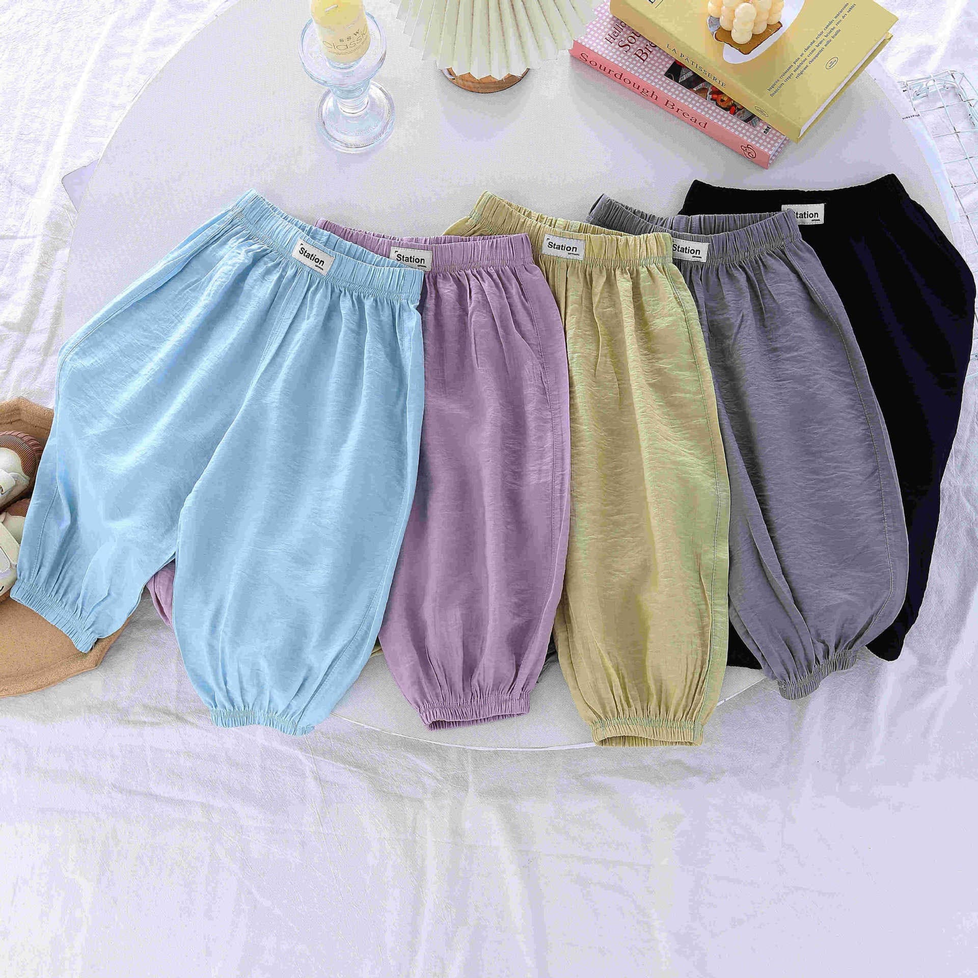 [618 Clearance] Summer Kids Capri Mosquito-Proof Pants Boys Girls Ultra-Thin Loose Bloomers