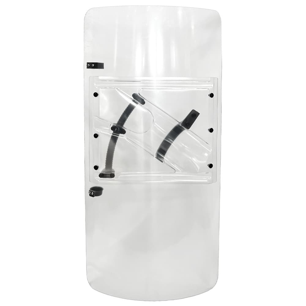 Factory direct sales of in-stock, impact-resistant transparent PC shields, Brazilian riot shields, security handheld shields, training gear.