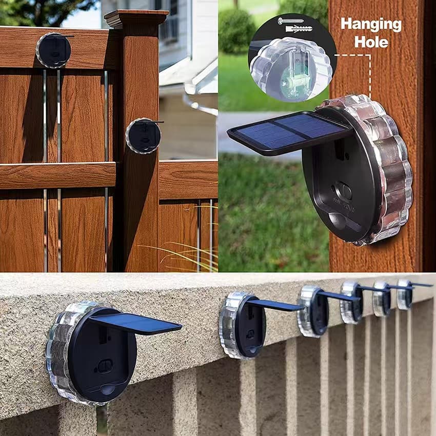 New solar plum blossom wall lights fence outdoor lights garden community solar deck lights decorative landscape lights