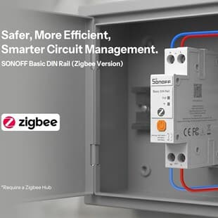 SONOFF BASIC-ZB1GSP Smart Switch Zigbee DIN Rail 32A Energy Consumption Remote Monitoring