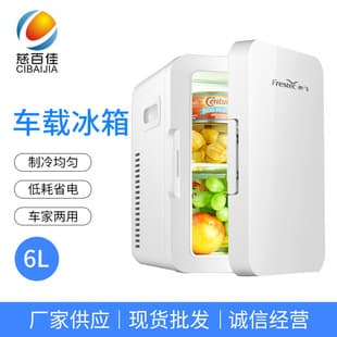 Factory Supply 8L Car Refrigerator Mini Portable Dual-Use for Car and Home Cooling and Warming RV Energy-Saving Electric Cooler