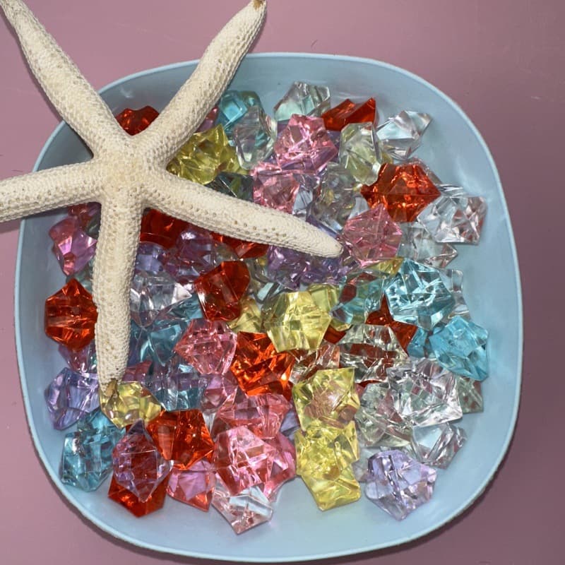 Colorful Crushed Ice Cross-Border Dropshipping Accessories DIY Fish Tank Display Props Floating Sand Bottle Photography Props Crystal Gravel