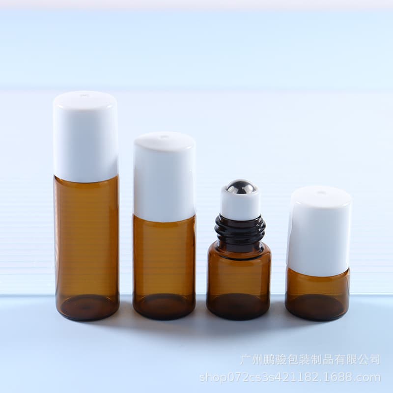 1ml Roller Ball Bottle 2ML Roller Bottle 3ml Amber Essential Oil Bottle 5ml Glass Refillable Bottle Travel Size Sample Bottle In Stock