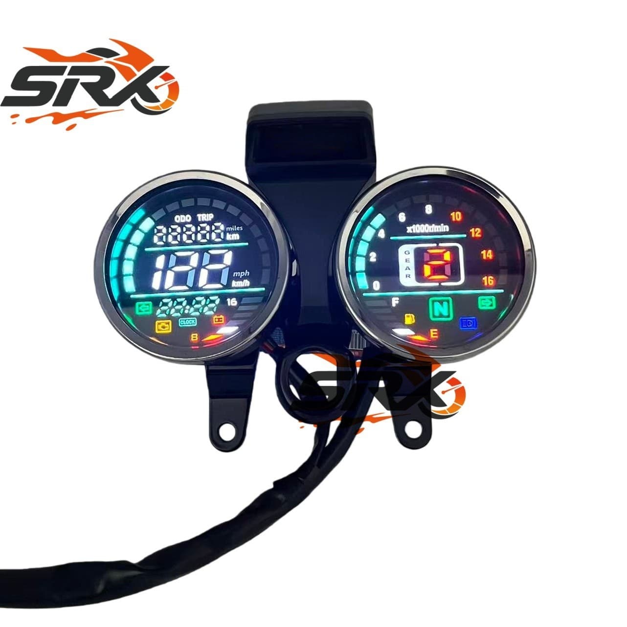 Factory wholesale LED speedometer modification instrument for Suzuki GN125 motorcycle dashboard
