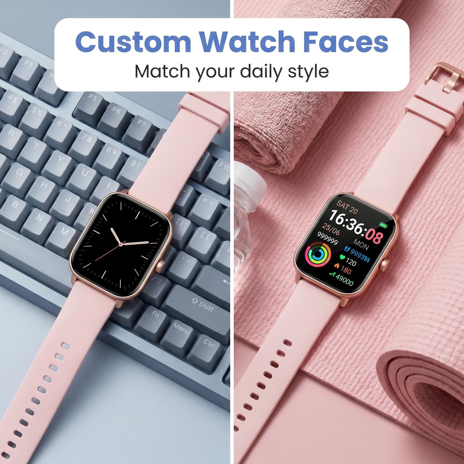 Amazon Smart Watches for Women IDW19 Heart Rate Bluetooth Call