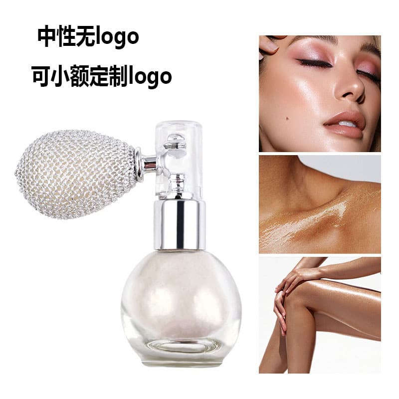 Cross-border Hot Selling Glitter Spray Highlighter Mist Body Shimmer Pearl Powder Air Cushion Glitter Highlighter Spray