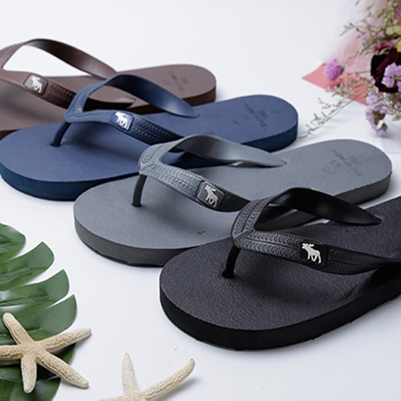 Men's Beach Flip Flops Non-Slip Outdoor Thong Sandals Wholesale AF Deer Foreign Trade Toe Separator Slippers Drop Shipping