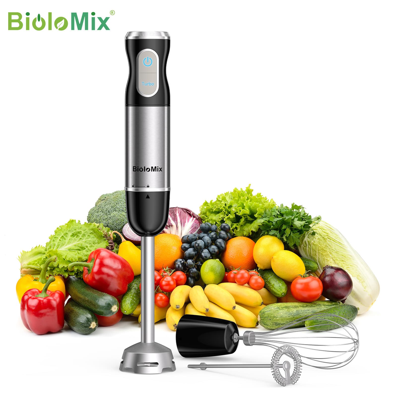 New Cross-Border Hand Blender 3-in-1 1000W High Power Immersion Blender Stick Blender Homogenizer Hand Bl