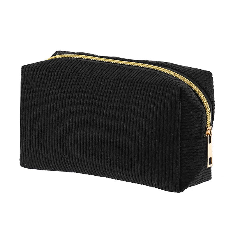 Corduroy Cosmetic Bag Simple Large-Capacity Pencil Case High-Fashion Cross-Border Korean Style Stationery Bag Cute Pencil Case for Girls