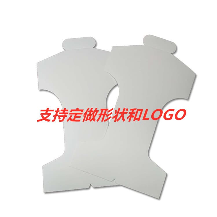 Factory direct supply of garment shaping cardboard, polo shirt/T-shirt/shirt crew neck support single-sided white cardboard, wholesale and on-demand.