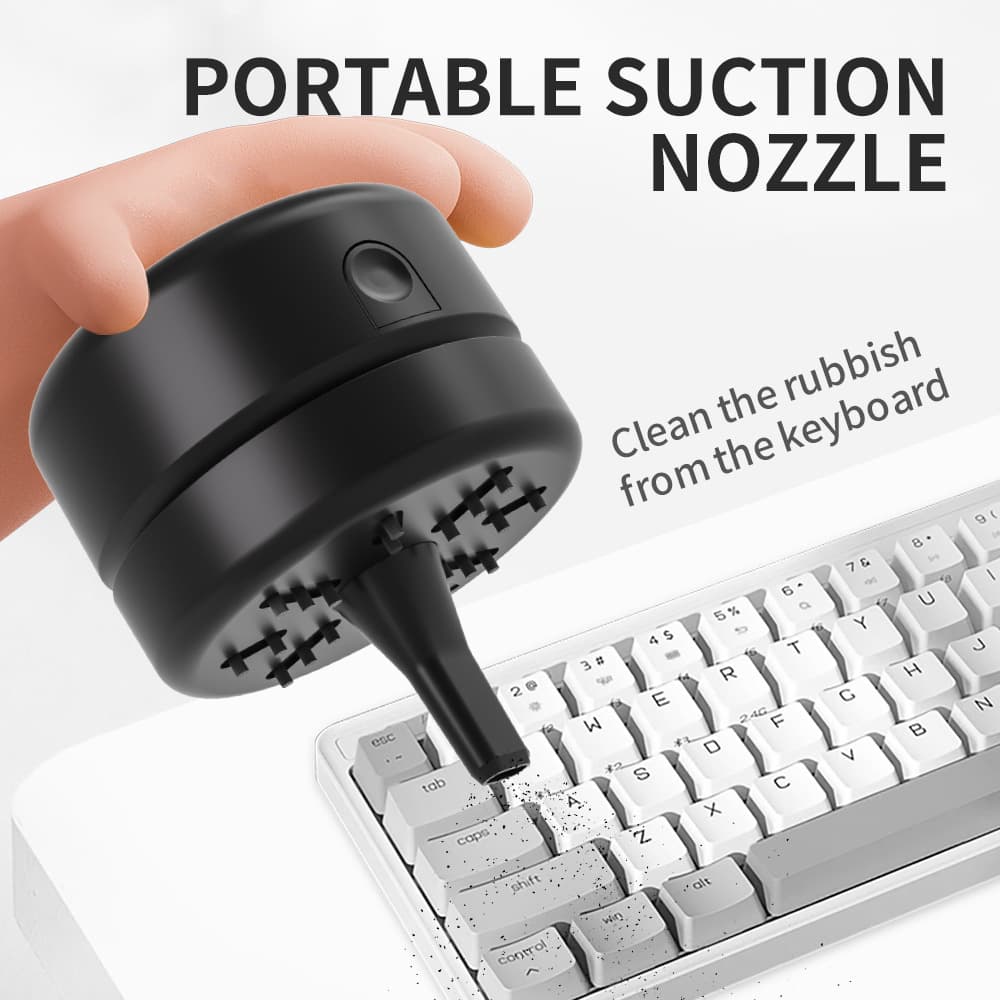 Desktop Cleaner Electric USB Vacuum Cleaner Rechargeable Rubber Scrap Cleaner Mini Keyboard Dust Portable