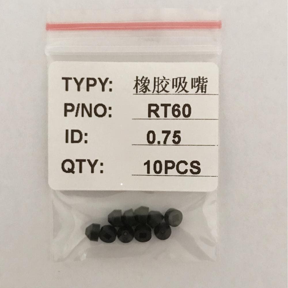 LED Die Bonder Rubber Nozzle Waterproof Silicone Vacuum Suction Cup SMT Machine Accessories Semiconductor Rubber Nozzle