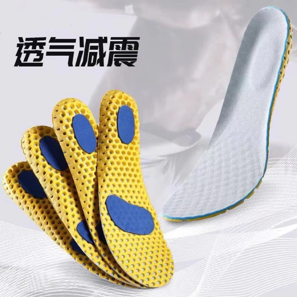 Wholesale Sports Insoles for Men and Women, High Elasticity, Shock-Absorbing, Moisture-Wicking, Breathable, Thickened Basketball Running Military Training Comfort Insoles for Summer