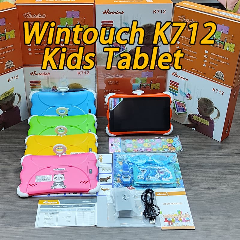 Portable and talkable learning student children's tablet foreign trade cross-border 7-inch computer kidstablet learning machine