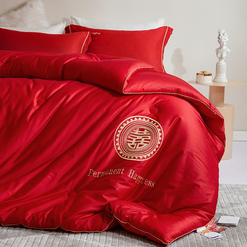 2025 New Model Pure Cotton Full Cotton Long-Staple Cotton Wedding Soybean Fiber Comforter Insert, Festive Marriage Bridal Room Dowry Quilt
