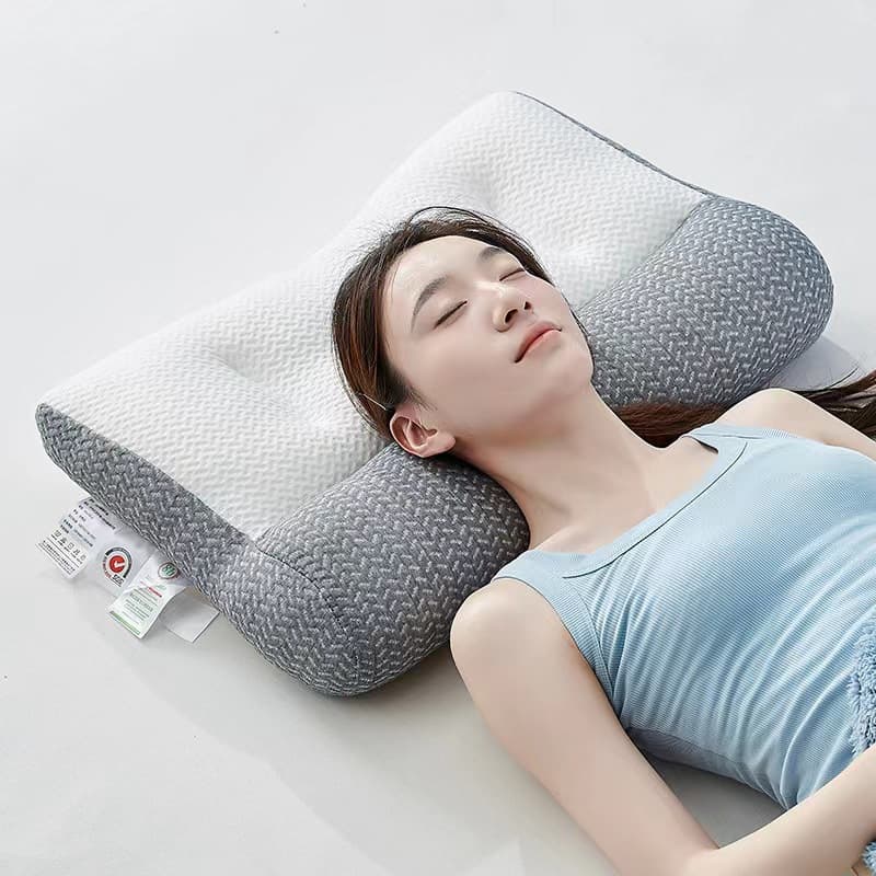 Japanese orthopedic anti-traction repair pillow core home deep sleep neck pillow adult single male whole head pair