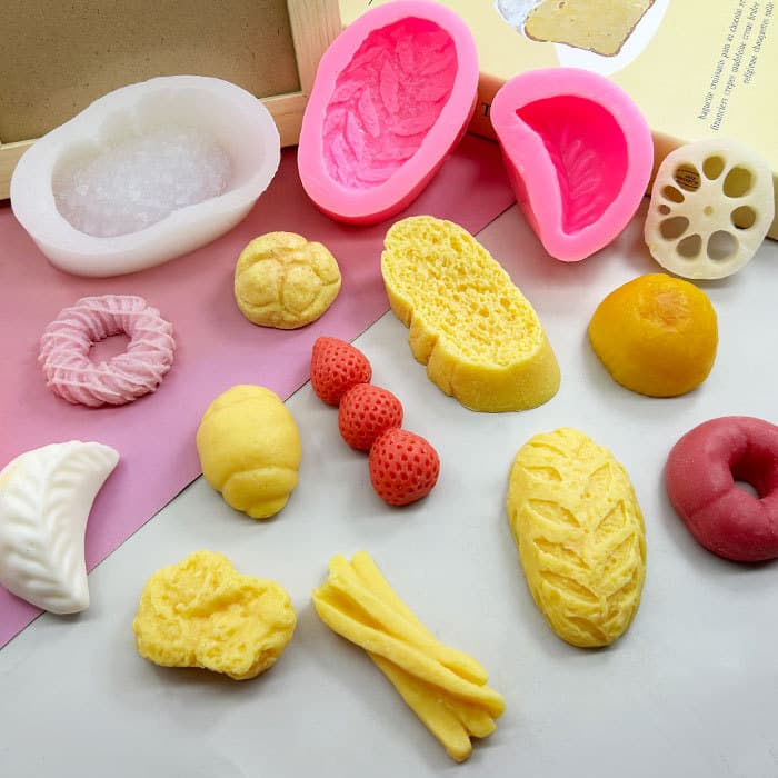 Simulated Food Toy Mold Cake Decorating Baking Tool Bread Fries Dumpling Donut DIY Hand Craft Mold