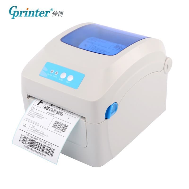 Jiabo GP1324D optional Bluetooth WIFI desktop label printer face sheet barcode label printer