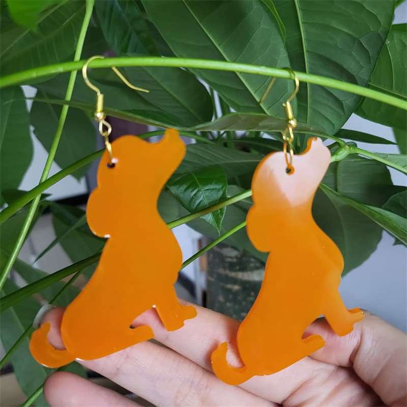 Z0076 Dog Earring Mold Crystal Resin Silicone Mold DIY Decoration Silicone Mold