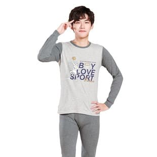 Children's Underwear Set Pure Cotton New Style Boys Girls Autumn Winter Pajamas Middle and Big Kids Long Sleeve Top and Bottom Home Wear