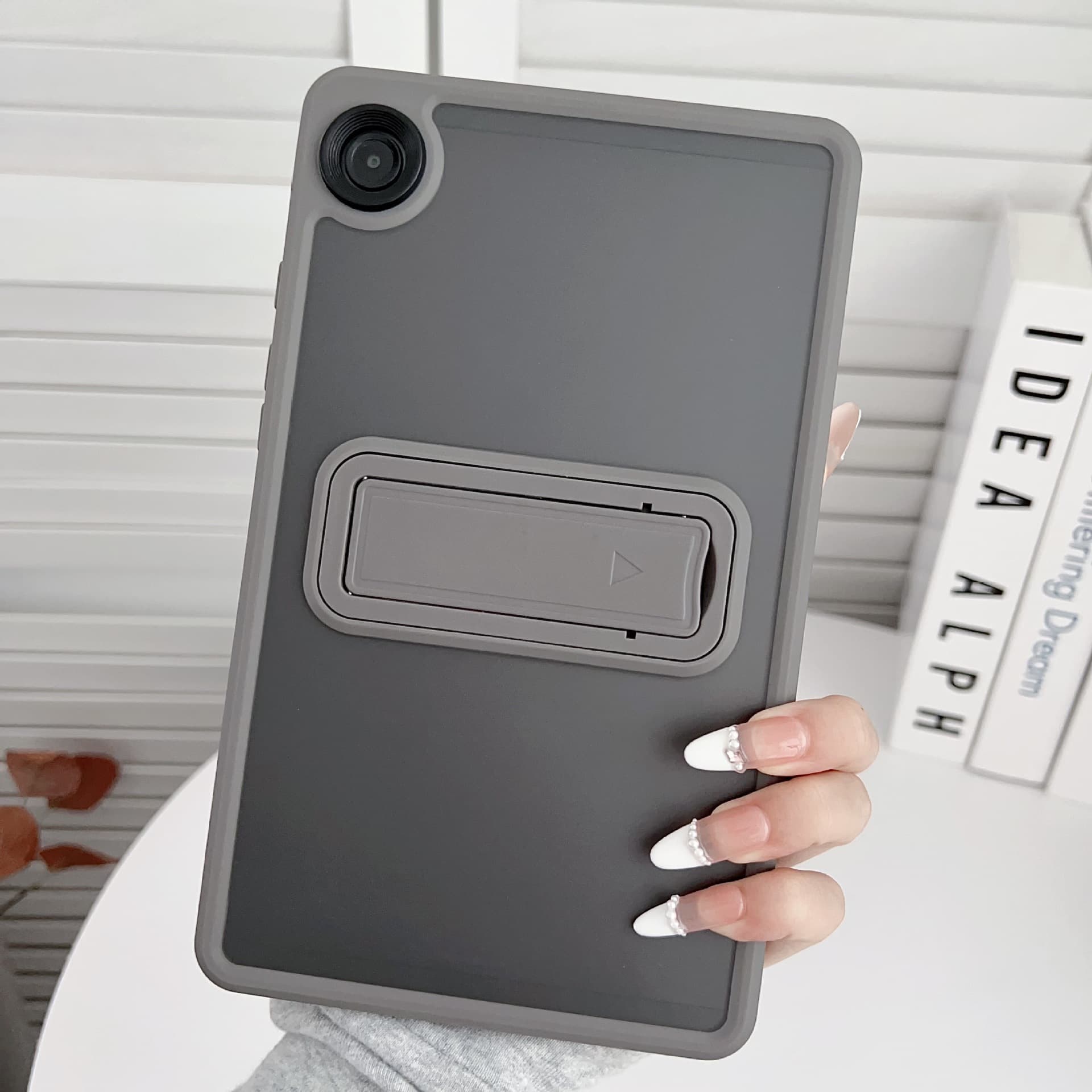 Case for Samsung Tab A9 Plus, A8/A9 Frosted Stand, S6 Lite Transparent Full Coverage Drop-Resistant Shell, S9