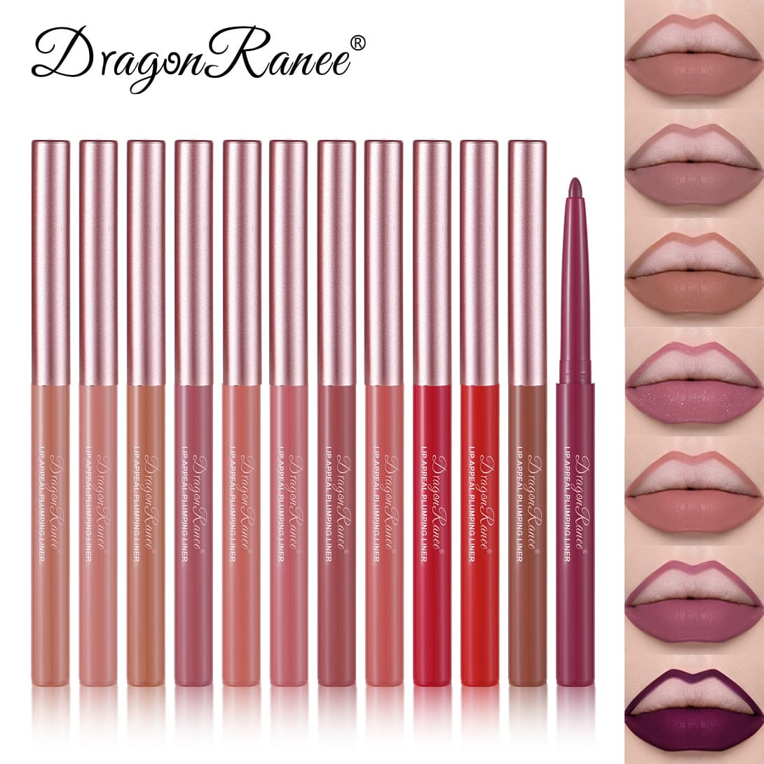 Cross-border Matte Lip Liner Pencil Retractable Non-fading Lip Liner Rose Gold Lip Liner Single