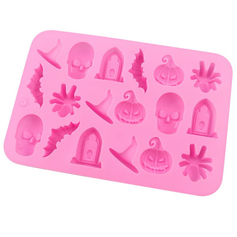 New Silicone 6-Piece Halloween Cake Mold, Jelly Pudding Soap Mold, Jelly Pudding Mold