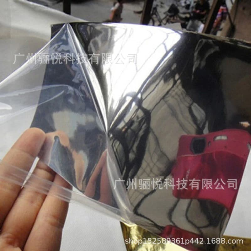 Metal electroplated chrome steel black mirror gloss car color changing film motorcycle body film decal decorative sticker