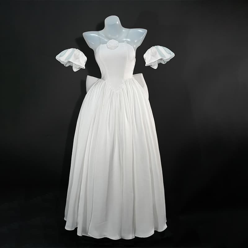 Final Fantasy FF14 Cosplay Costume 7.3 Rich Lady New Outfit Flawless White Cosplay Anime Costume