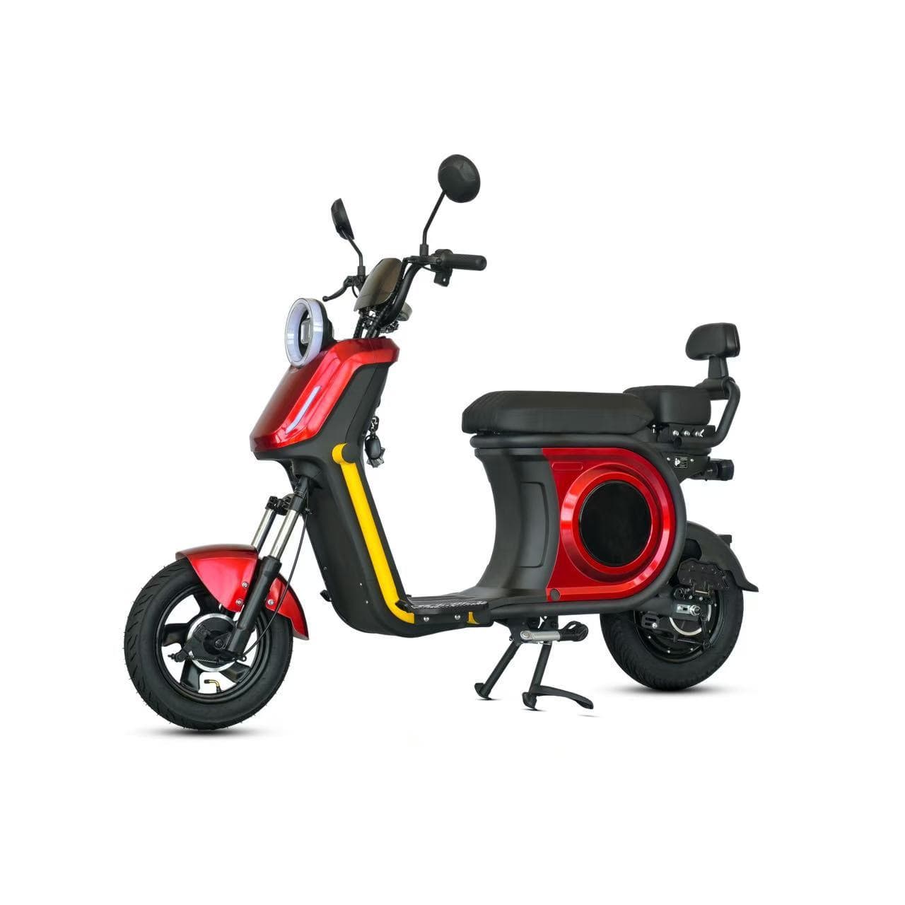 Ss-Go Electric Vehicle, Stylish and Elegant White Model, Adult Mobility Scooter, Two-Wheeled Motorcycle, Harley Electric Vehicle