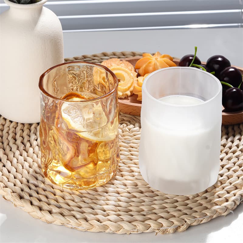 Ins Glass Japanese-style First Snow Cup Glacier Cup Premium Whiskey Glass Thickened Water Cup Coffee Cup