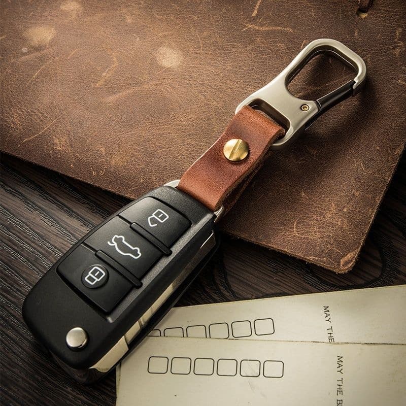 Car remote control key chain pendant creative personality simple men's waist hanging key chain ring pendant key GS