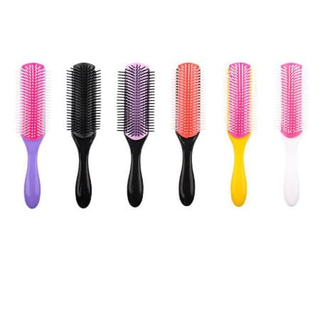 Amazon Hot Selling Hair Styling Tool Nine-Row Comb Blow Dryer Styling Brush Hairdresser Massage Comb