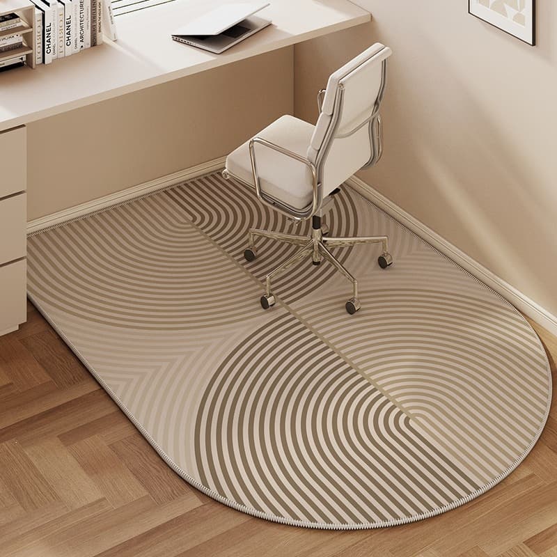 Simple Study Desk Mat, Study Chair Computer Desk Rug Swivel Chair Floor Mat Home Use Non-Slip Desk Mat