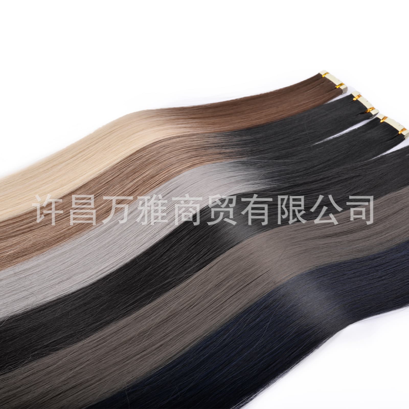 Realistic Wig Tape in Synthetic Hair Extensions PU Hair
