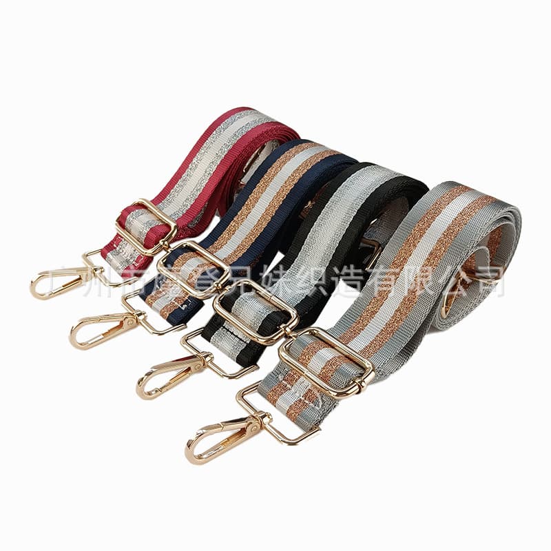 Contrast Bright Line Shoulder Strap Bag Accessories Nylon Strap Adjustable Single Shoulder Crossbody Replacement Long Strap