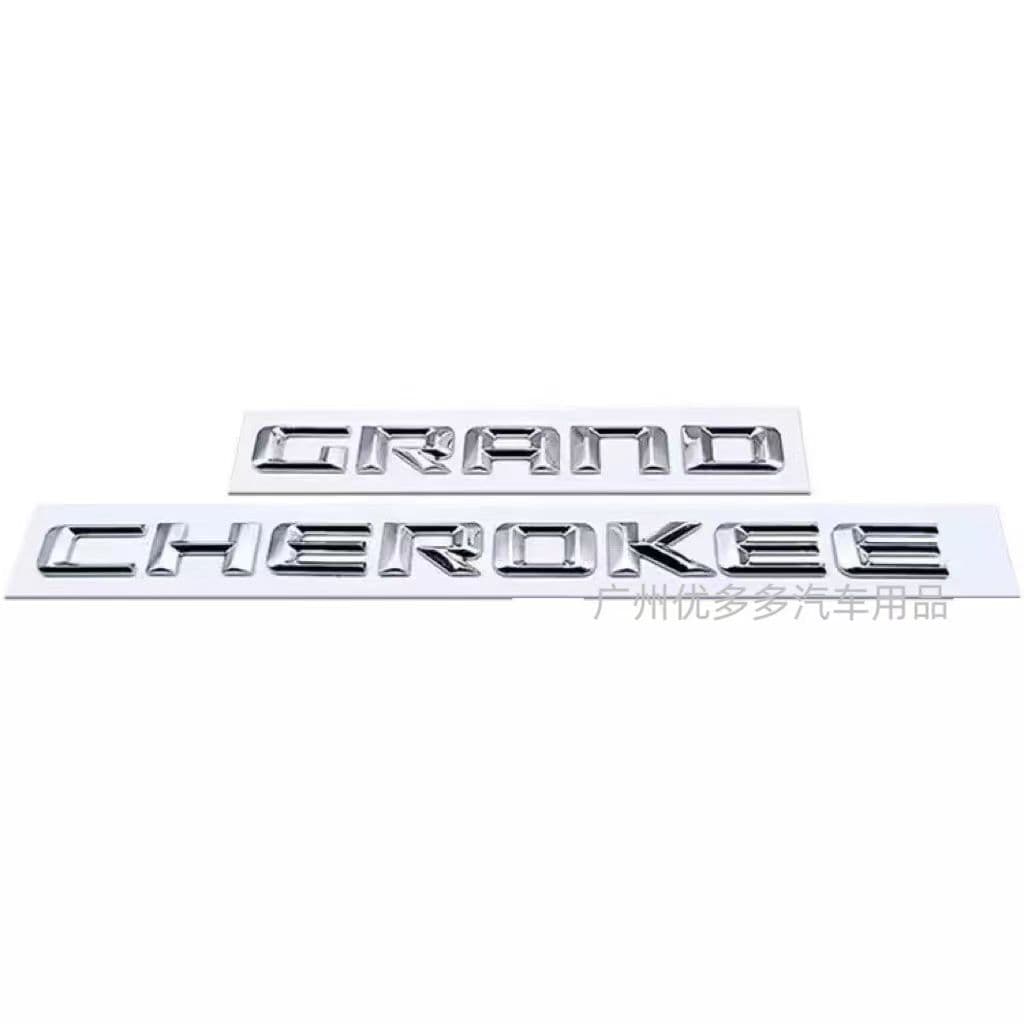 For Jeep Grand Cherokee Emblem Door Badge ABS Modified Letter Sticker