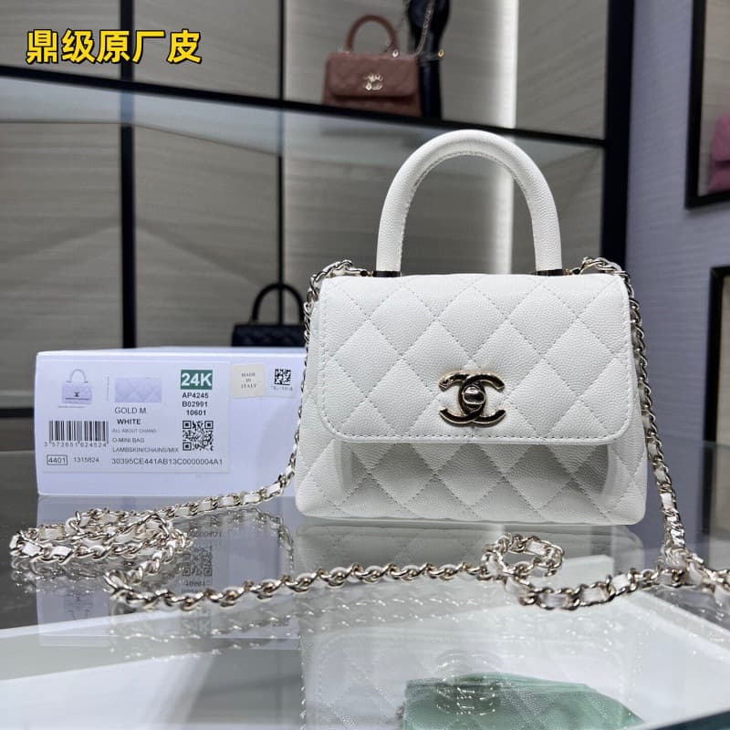 (Guangzhou Cross-border Original Factory Leather) Small Fragrance Style Kelly Diamond Quilted Chain Bag Women's New M L V Handbag Crossbody Bag