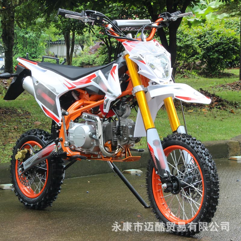 Motorcycle 125Cc Off-Road Mountain Bike, Mid-High Performance Competition Bike, Off-Road Two-Wheeled Racing Fuel-Powered Adult Bike 14-12