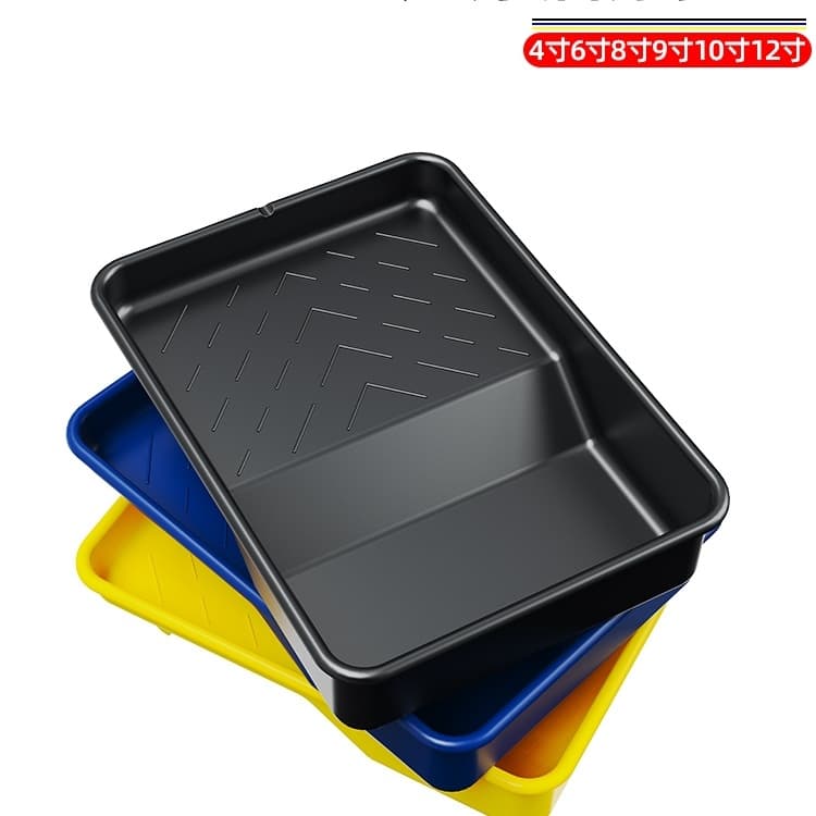 Paint Tray 4 inch 6 inch 8 inch 9 inch 10 inch 12 inch Roller Brush Tray Plastic Paint Container Wall Painting Tool