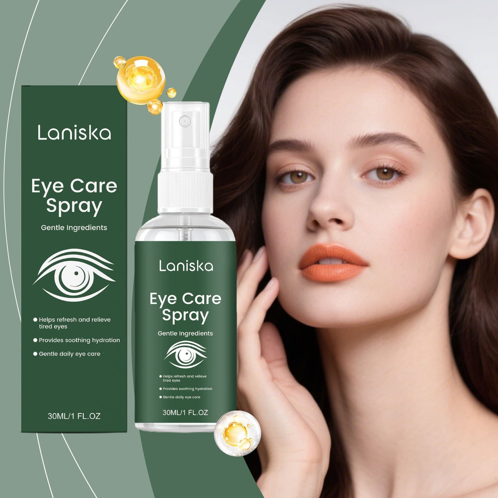 LANISKA Eye Care Spray Gentle Care for Eye Skin Daily Portable External Care Spray
