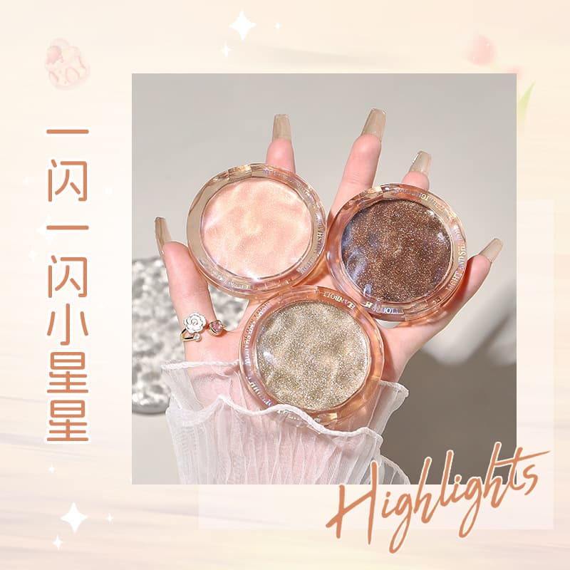 Light and Shadow Art Highlighter Mud Face Brightening 3D Potato Mud Highlighter Contour Tear Bag Eye Body Highlighter Cream