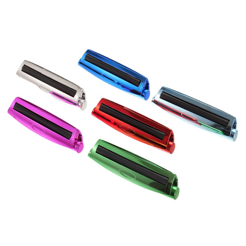 Hot-selling electroplated 110mm cigarette rolling machine, plastic cone-shaped manual cigarette rolling machine, cigarette filler, electroplated smoking set