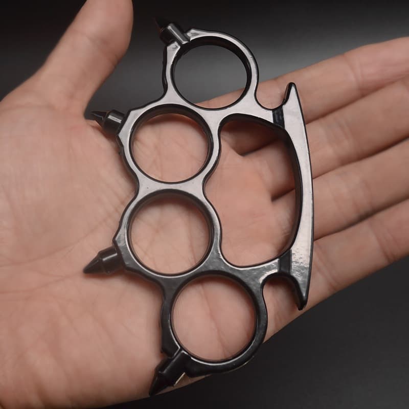 Cross-border Pointed Knuckle Duster Ring Four-Finger Car Accessory Tiger Ring Hand Buckle Fist Buckle Finger Buckle Finger Ring