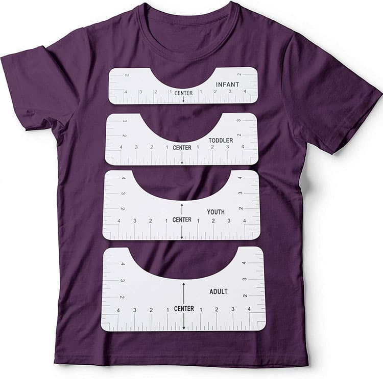 Cross-border new product T-shirt guide ruler round neck calibration tool sewing ruler centering alignment tool ruler
