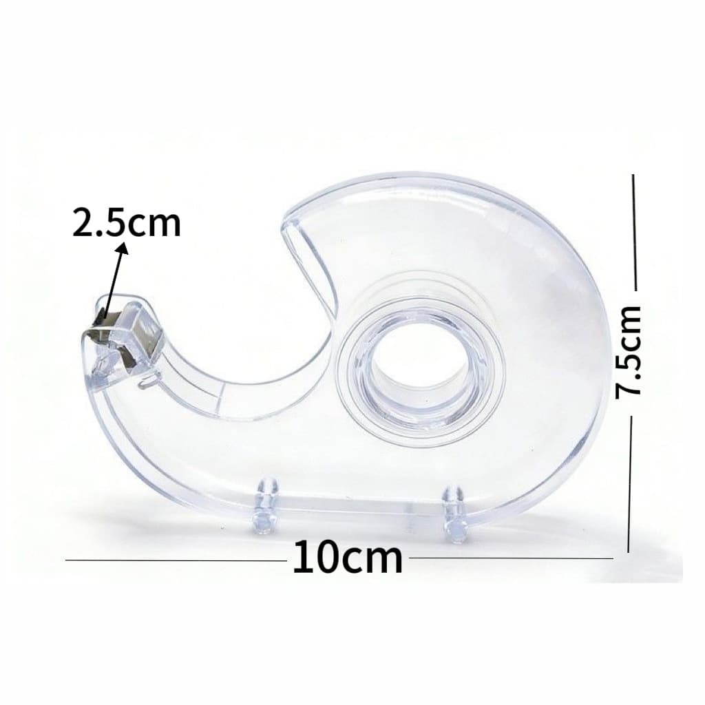 Transparent tape cutter Tape holder Plastic transparent tape holder Tape machine Mini tape snail shell